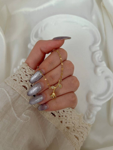 گردنبند مینیمال طلایی دخترانه طرح طلا