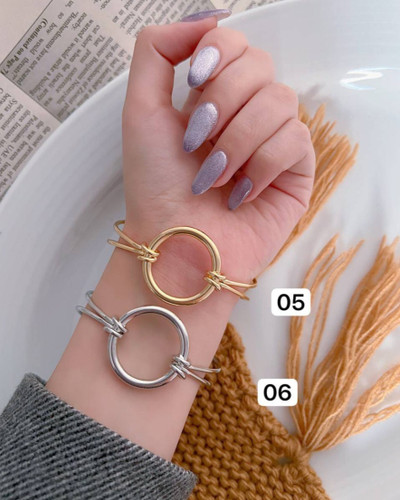 بنگل دایره ای دخترانه آبکاری