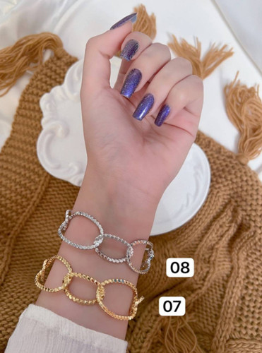 بنگل حلقه ای مسترکوالیتی آبکاری نقره