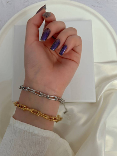 دستبند تیفانی آبکاری جنس استیل درجه یک