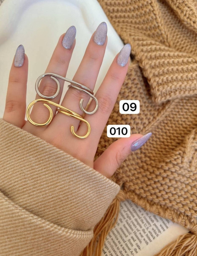 انگشتر مینیمال دخترانه امضا آبکاری