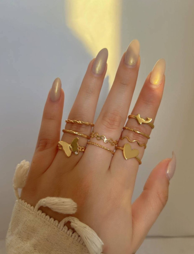 پک انگشتر مینیمال دخترانه جنس مراقبتی