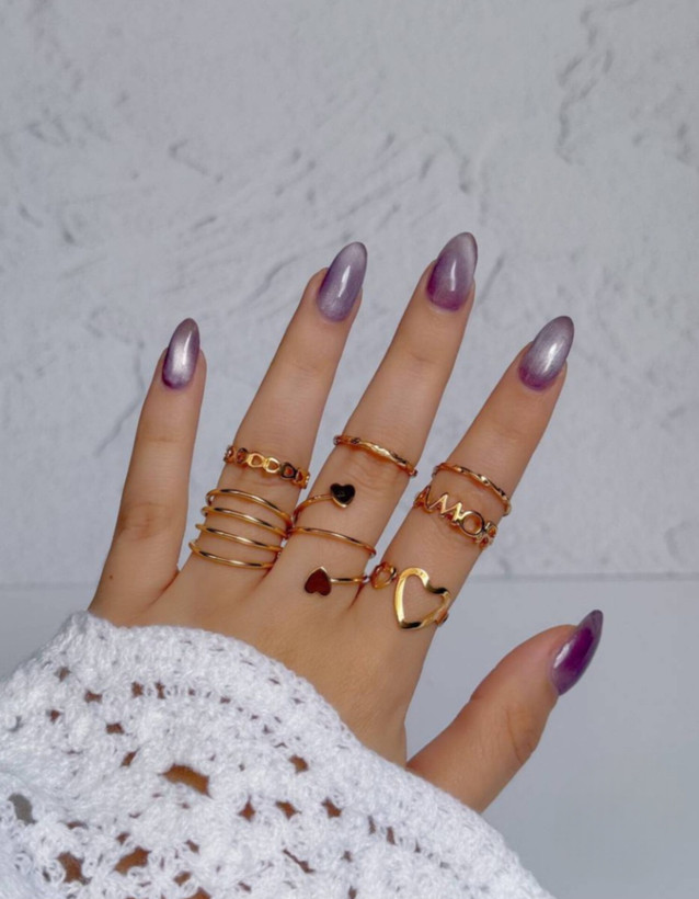 پک انگشتر مینیمال آبکاری طلا