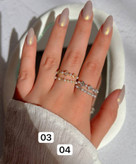 انگشتر مینیمال دخترانه مرواریدی،حلقه مینیمال