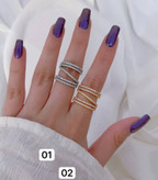 انگشتر زنانه طرح طلا شیک ومجلسی