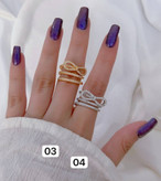 انگشتر مینیمال پاپیونی دخترانه