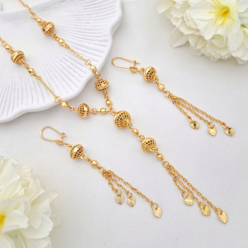 نیمست کاکله طرح طلا سیتی گلد طرح جدید آبکاری قوی طلا ۱۸عیار