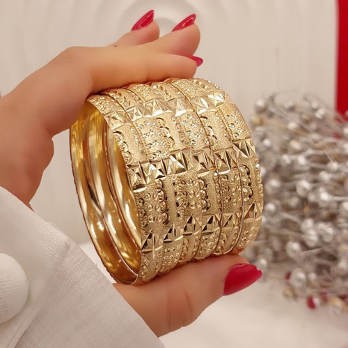 النگو طلاروس اصل جدید طرح طلا ۶میل پهن سایزبندی کامل