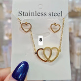 نیمست شنی مینیمال استیل متصل طرح دوقلبی کیفیت عالی رنگثابت