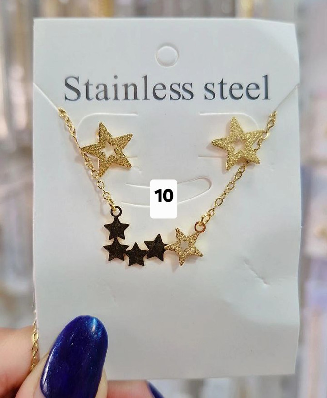 نیمست شنی مینیمال ستاره ای استیل متصل کیفیت عالی رنگثابت