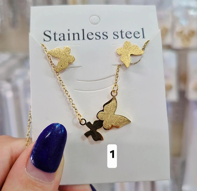 نیمست شنی مینیمال طرح پروانه استیل رنگثابت