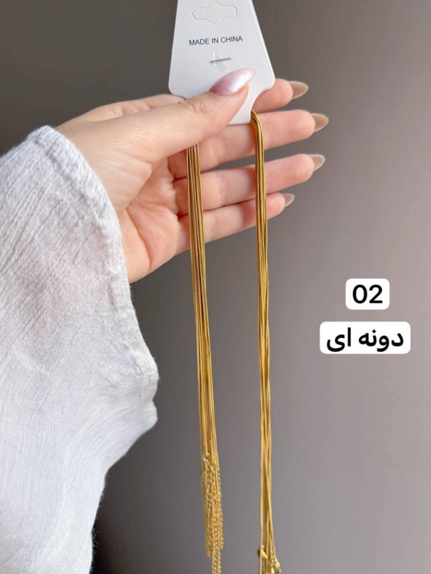 زنجیر ماری طلایی استیل رنگ ثابت وضدحساسیت