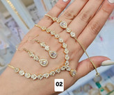 سرویس طلایی جواهری فول نگین برندشین