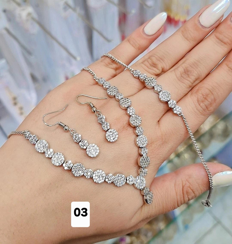 سرویس مجلسی جواهری سیلور برنز دوام رنگ بالا