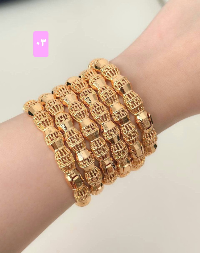 النگو قفلدار طرح طلا آبکاری