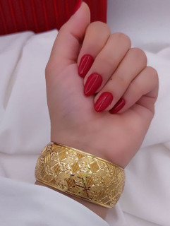 تکپوش زنانه ۴سانتی طرح طلا سایزیک ۱