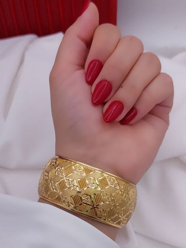 تکپوش زنانه ۴سانتی طرح طلا سایزیک ۱