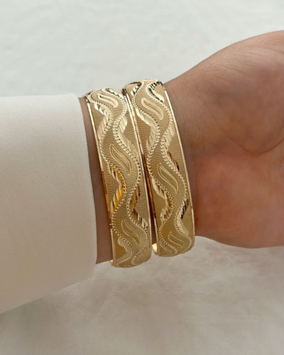 تکپوش زنانه طرح طلا سایز ۲