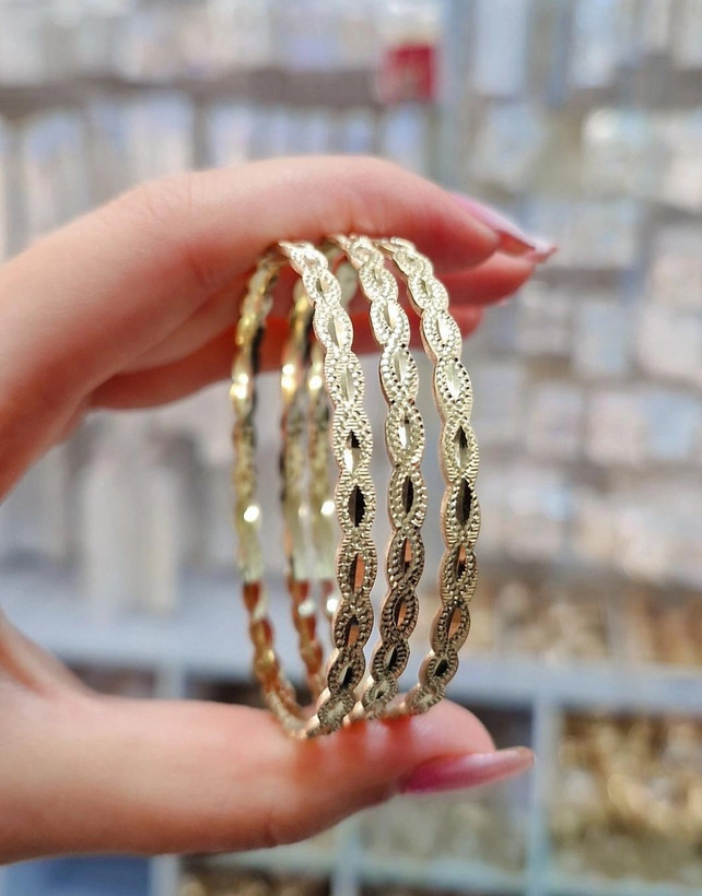 النگوطرحدار پک ۳ تایی .جدیدطرح طلا سبک و شیک،طلاروس اصل