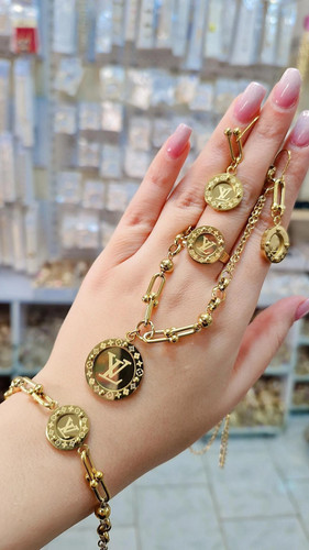 سرویس ترندلویی ویتان تیفانی جدیدطرح طلا استیل رنگ ثابت وارداتی