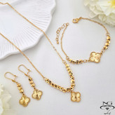 سرویس ونکلیف طرح طلا رنگ ثابت برندNG اصلی