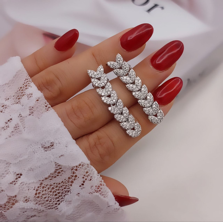 سرویس جواهری عروس خوشه گندم فول نگین وارداتی