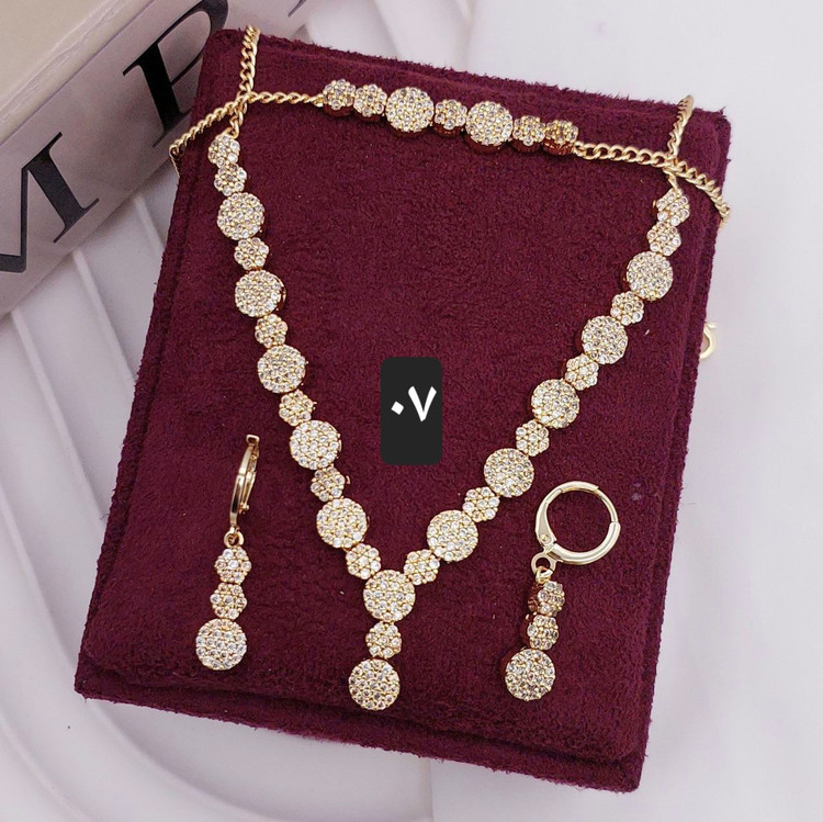 سرویس جواهری عروس مجلسی رنگ ثابت کیفیت عالی باکارت گارانتی