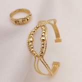 نیمست آلبرنادو طرح طلا رنگ ثابت با آبکاری طلا