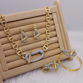 سرویس کامل هرمس طرح جواهری با آبکاری قوی طلانگینهای درخشان.کیفیت بینظیر