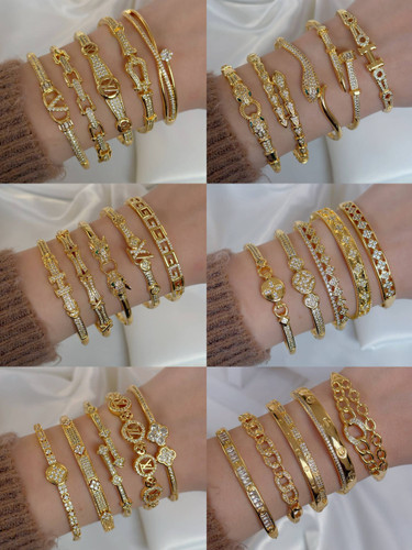 بنگل لوکس دخترانه طرح جواهری آبکاری رادیوم