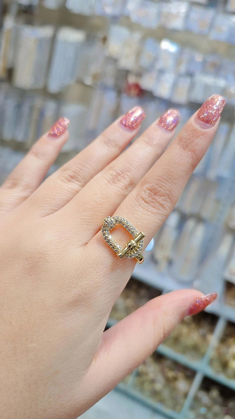 انگشتر هرمس جدید جواهری ثبات رنگ بالا کیفیت عالی