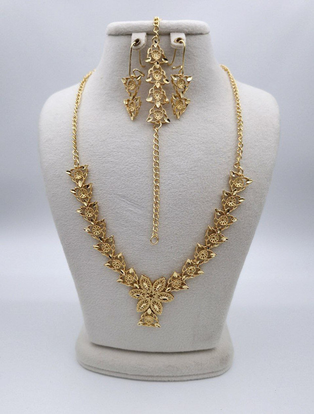 سرویس مجلسی طلایی زنانه کیفیت دار طرح طلا