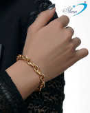 دستبندشنل حلقه ای طرح طلا زنانه وارداتی ابکاری قوی طلا