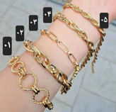 دستبندشانل جدید طرح طلا حلقه ای رنگ ثابت وضدحساسیت برندمعتبرشین