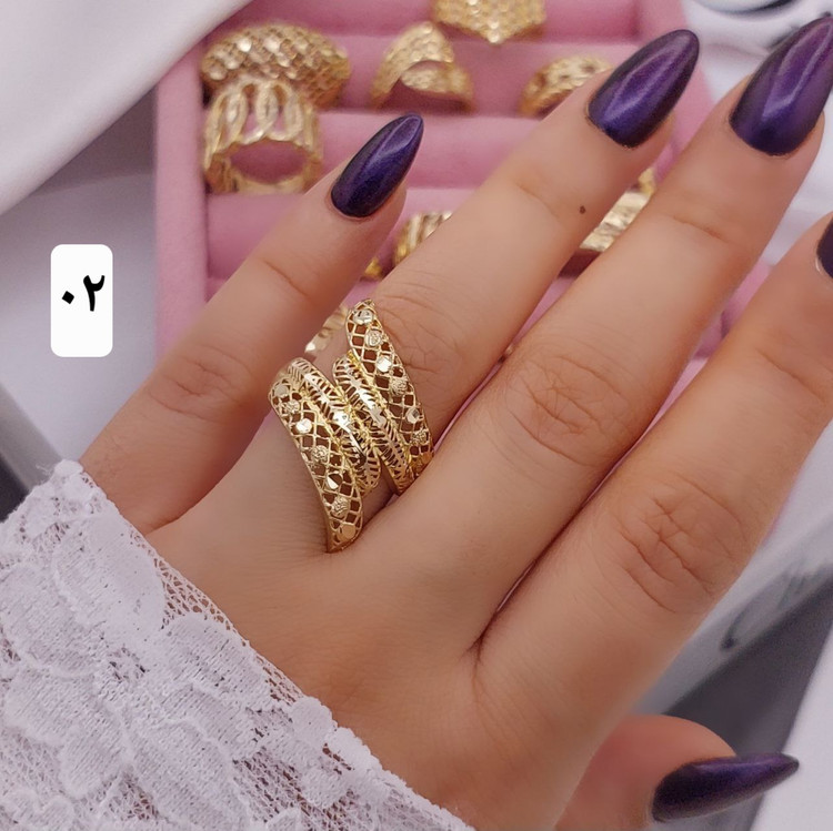 انگشترزنانه جدید طلاروس مشابه طلا استفاده دائم