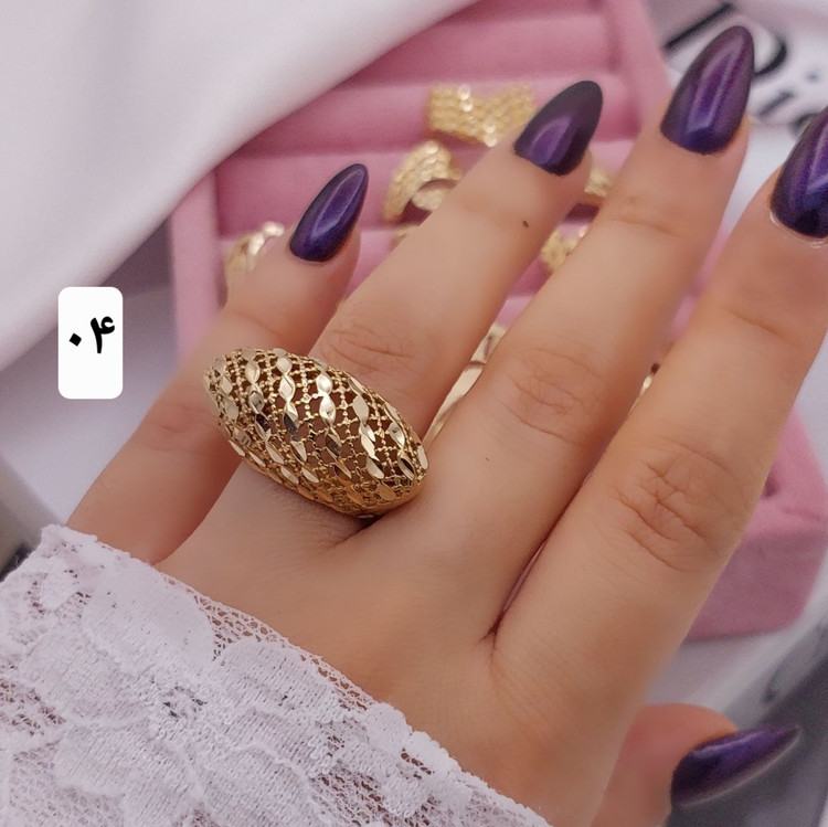 انگشترزنانه جدید مجلسی طلاروس مشابه طلا