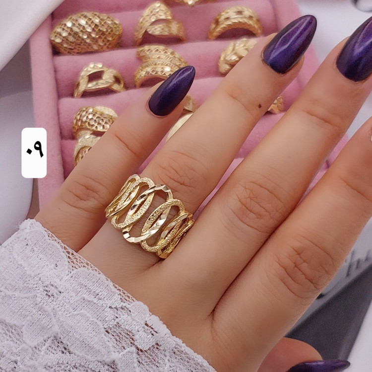 انگشترزنانه حلقه ای جدید طلاروس مشابه طلا