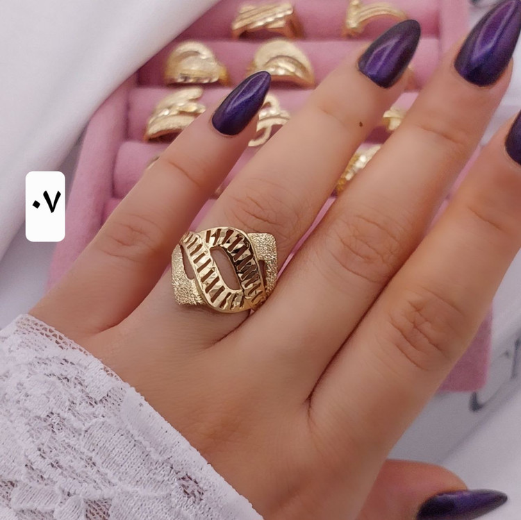 انگشترمجلسی جدیدزنانه طلاروس اصل طرح طلا