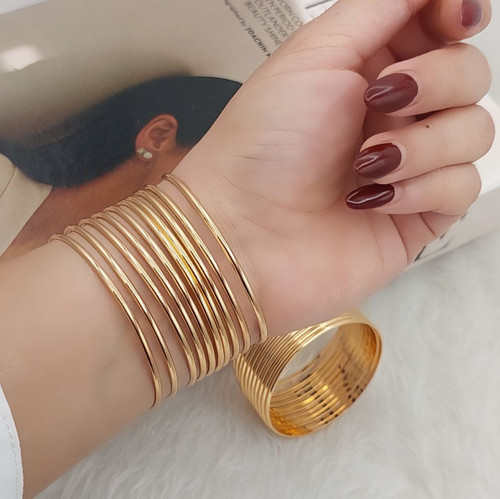 النگوجدید آینه ای ظریف دامله آبکاری طلا ۱۸عیار