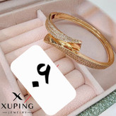 دستبند جواهری مجلسی طلایی زنانه طرح طلا برندژوپینگ اصل