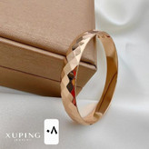 دستبندالنگویی آینه ای طلایی زنانه طرح طلا برندژوپینگ اصل