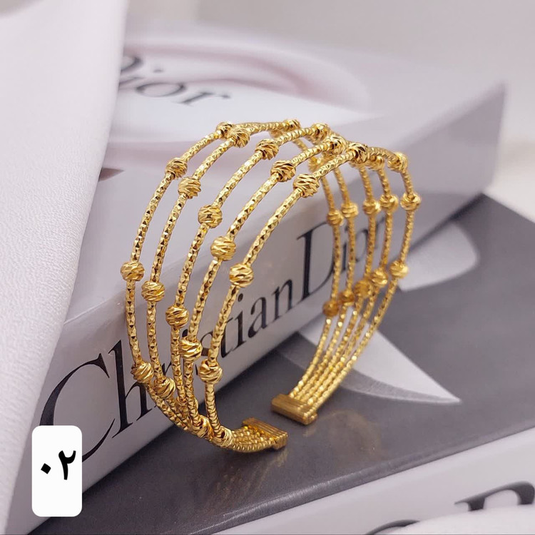 دستبند آلبرنادو طلایی مشابه طلا رنگ ثابت