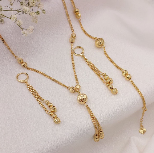 سرویس آلبرنادو جدید طرح طلا رنگ ثابت وضدحساسیت آبکاری طلا