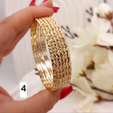 پک ۶عددی النگو طلاروس اصل ۲میل رنگ ثابت ضمانتی