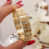 پک ۶عددی النگو جدید طلاروس اصل ۲میل رنگ ثابت ضمانتی