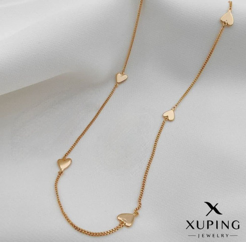 گردنبند زنجیری قلبی طرح خاص طلا؛رنگثابت بدون حساسیت تضمینی