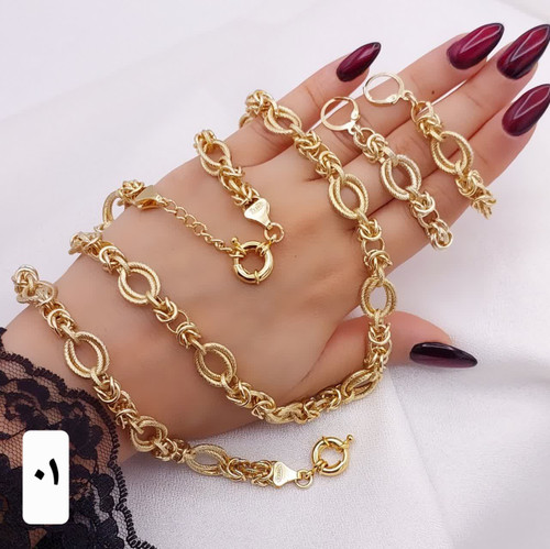 سرویس حلقه ای جدیدطرح طلا تضمینی رنگ ثابت