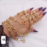 سرویس جدیدحلقه ای طرح طلا رنگ ثابت باکارت ضمانت