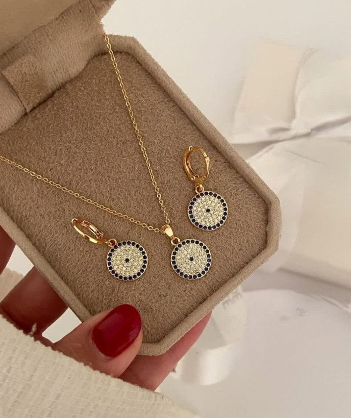 نیمست چشم نظر طرح طلا نگیندار برندمعتبر ysx