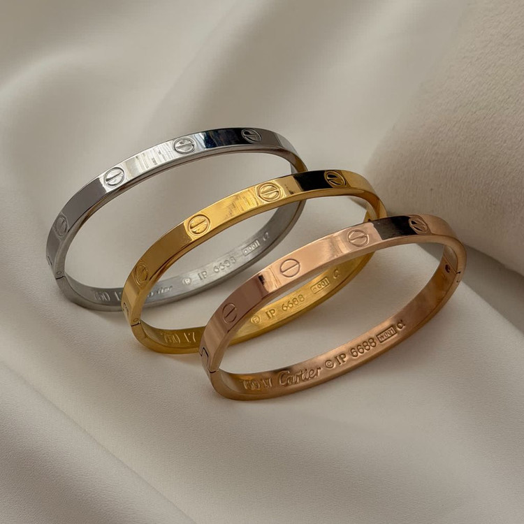 بنگل کارتیر استیل درجه یک در رنگبندی با حک برند